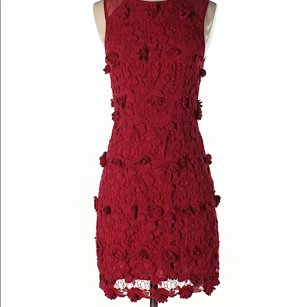 UO Red Floral Mini Dress